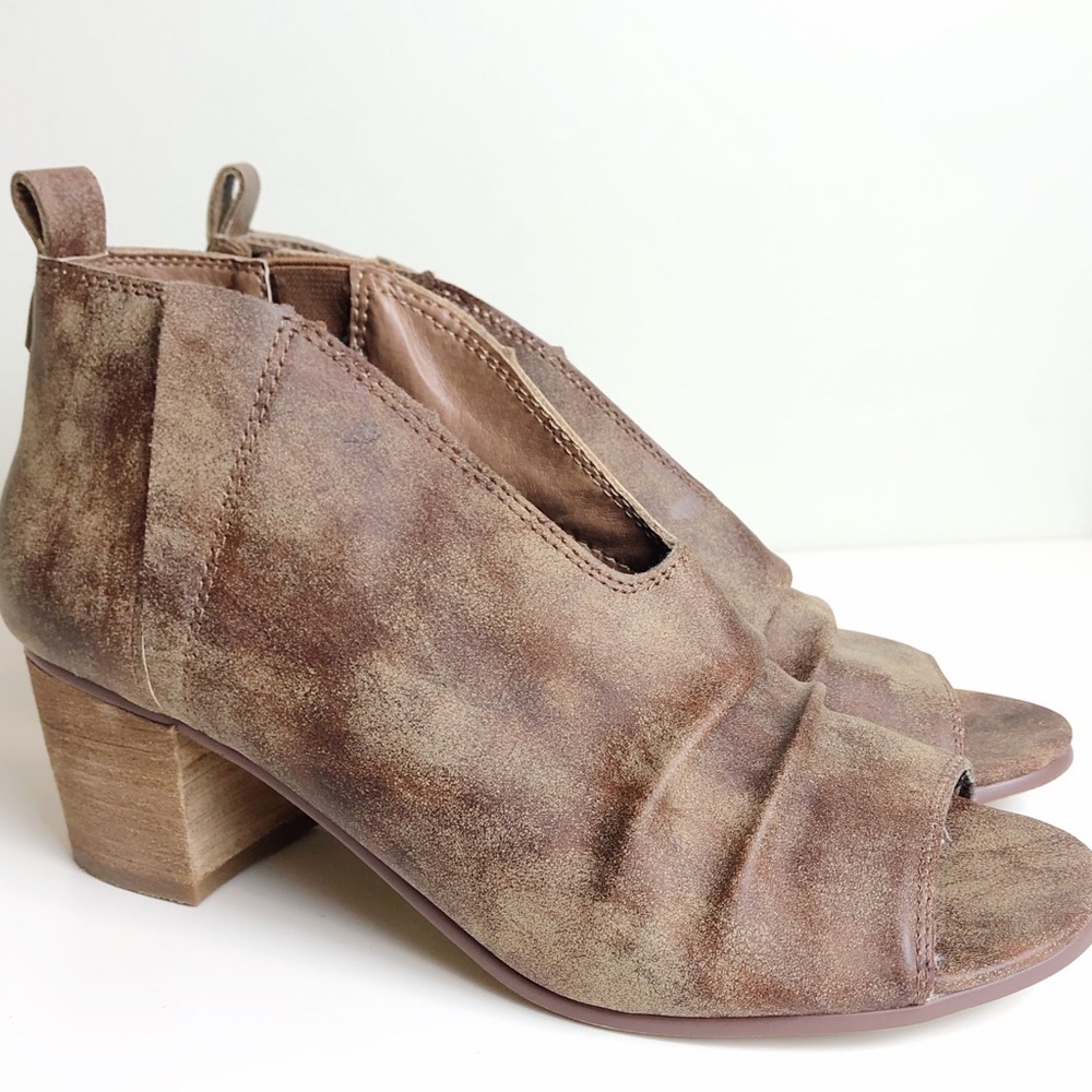 Very G Janice Open Toe Ankle Boots Size 7.5